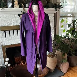 Outback Red Purple Cape with Pink Lining